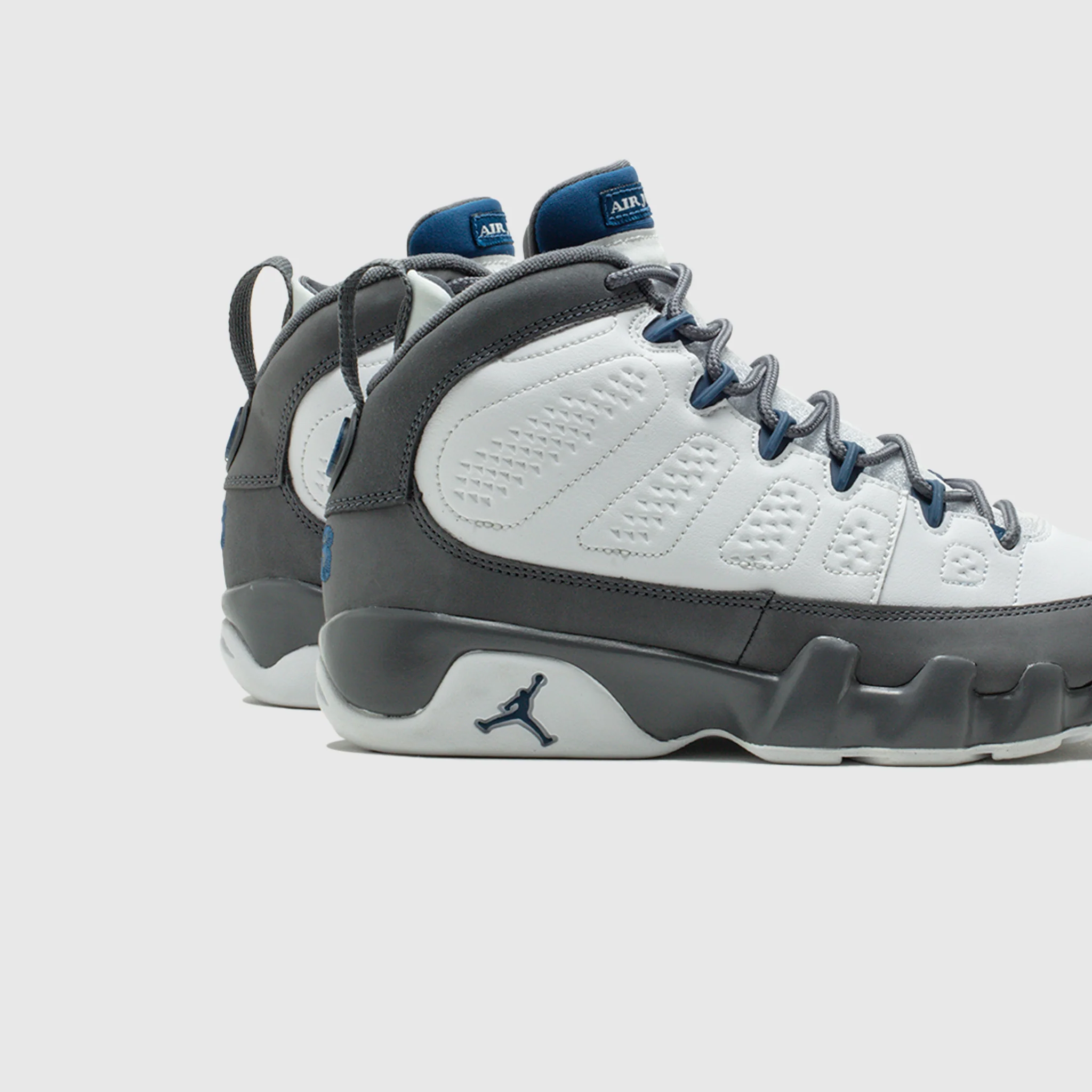 AIR JORDAN 9 RETRO (GS) "FLINT GREY AND FRENCH BLUE" - Image 5