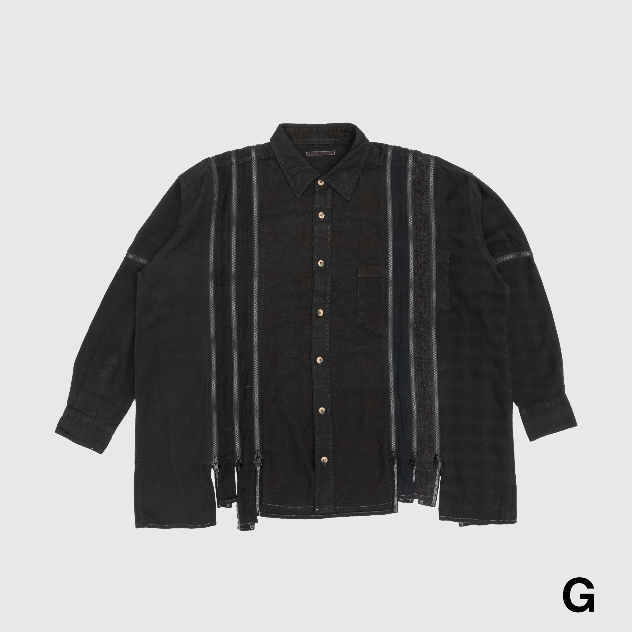 REBUILD BY NEEDLES 7 CUTS ZIPPED WIDE SHIRT - Image 14