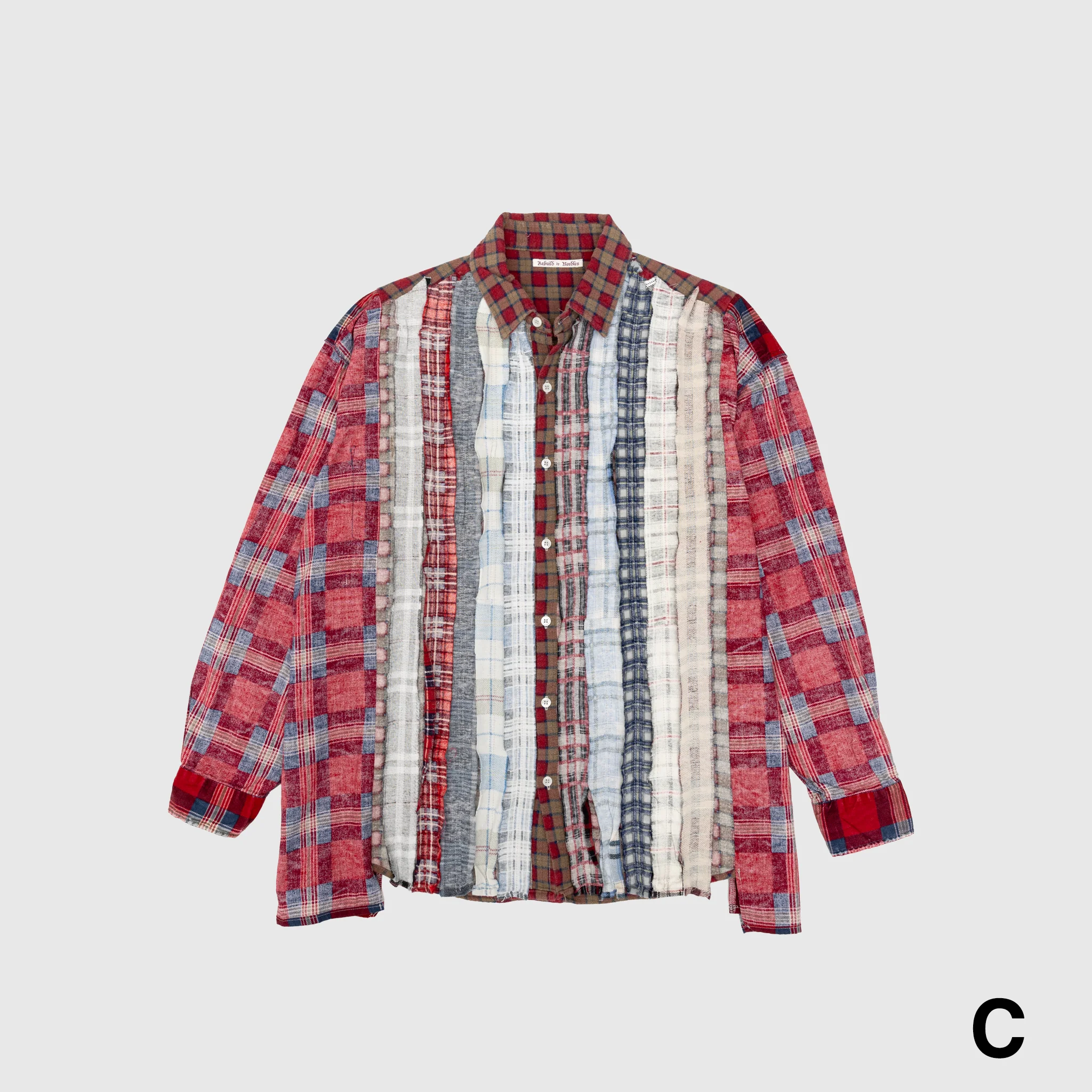 REBUILD BY NEEDLES I.O 7 CUTS WIDE FLANNEL SHIRT - Image 10
