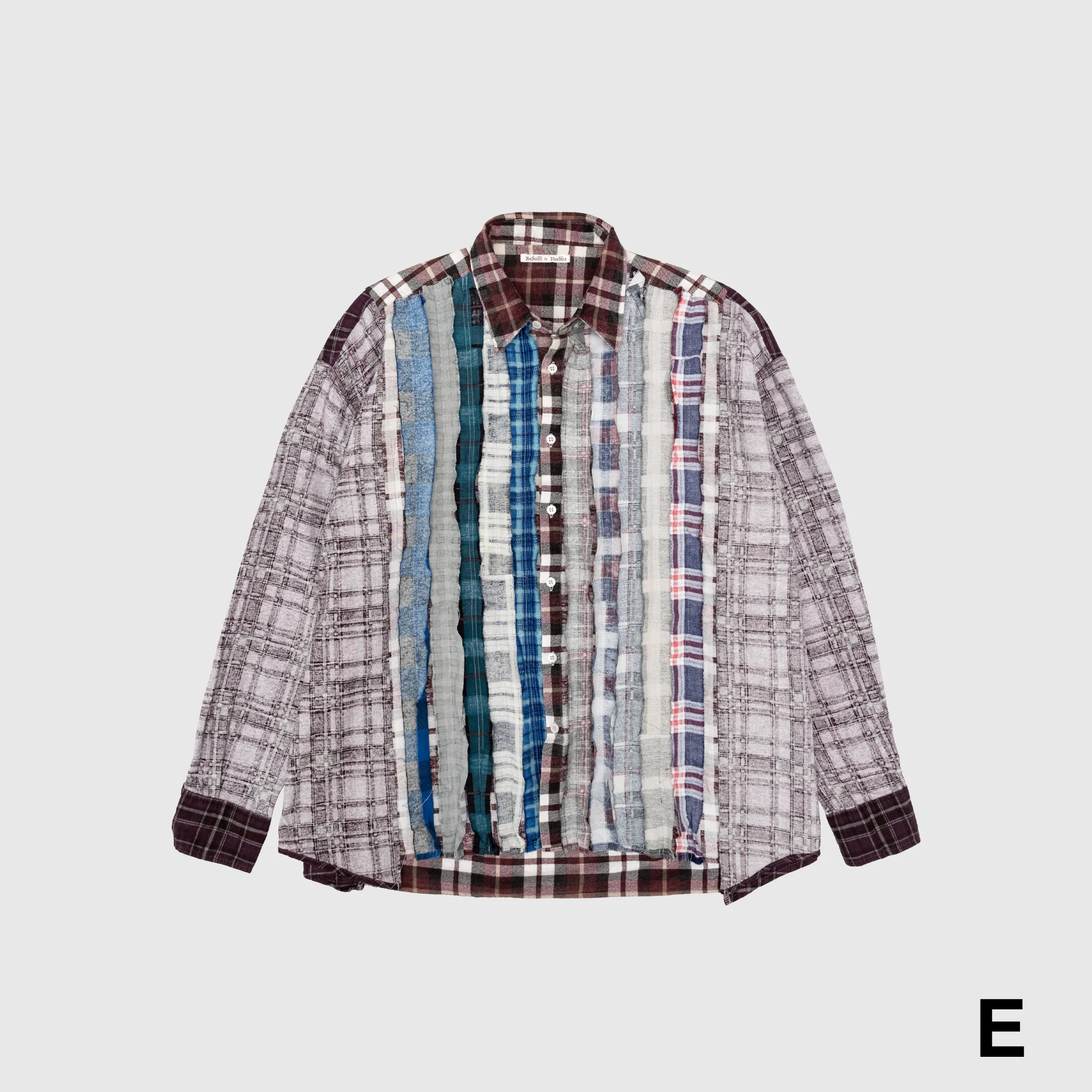 REBUILD BY NEEDLES I.O 7 CUTS WIDE FLANNEL SHIRT - Image 12