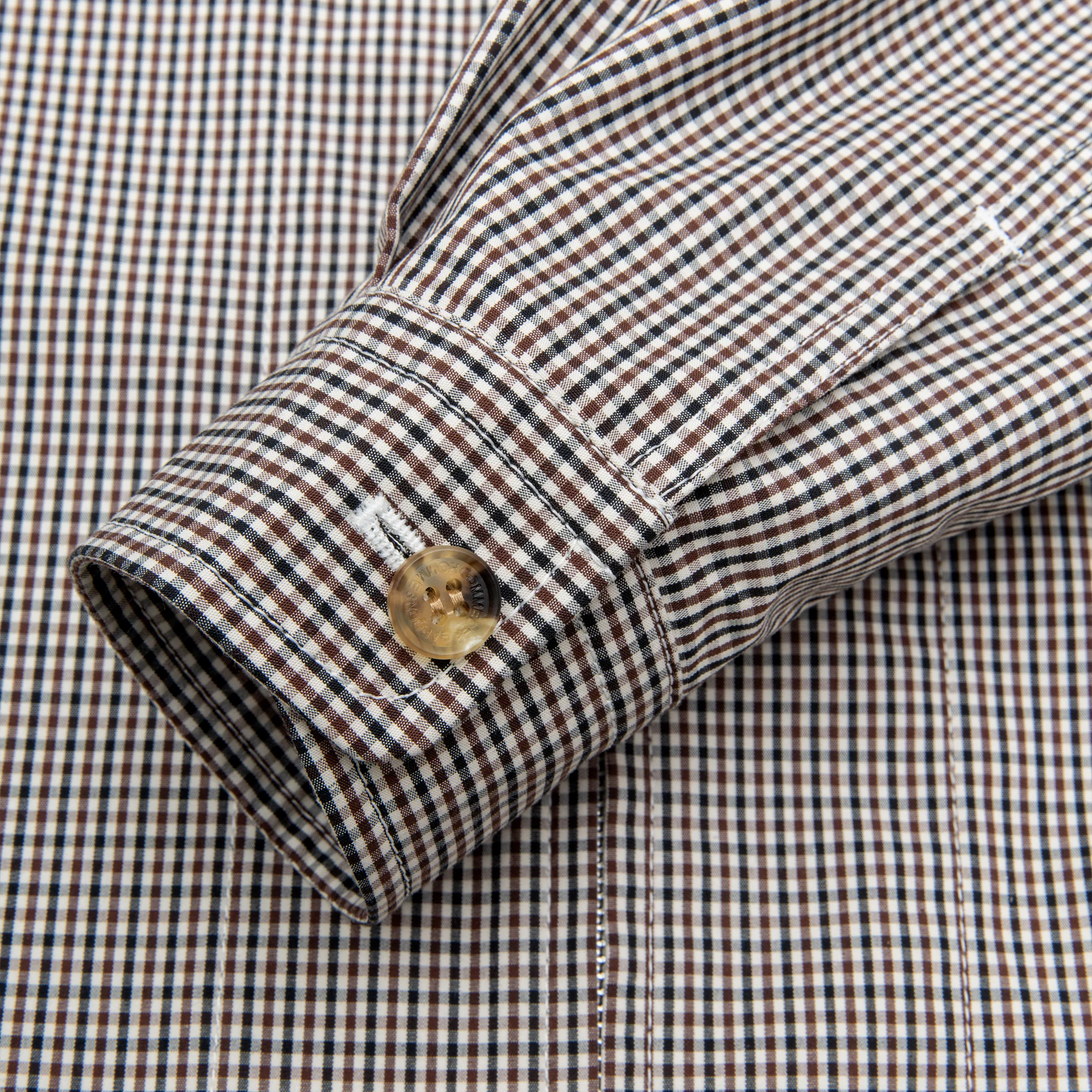CHECKERED COTTON ZIP-UP SHIRT - Image 7