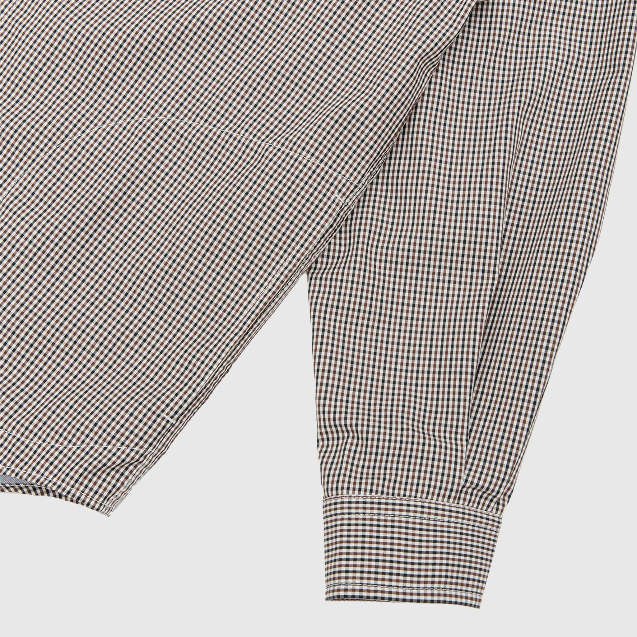 CHECKERED COTTON ZIP-UP SHIRT - Image 9