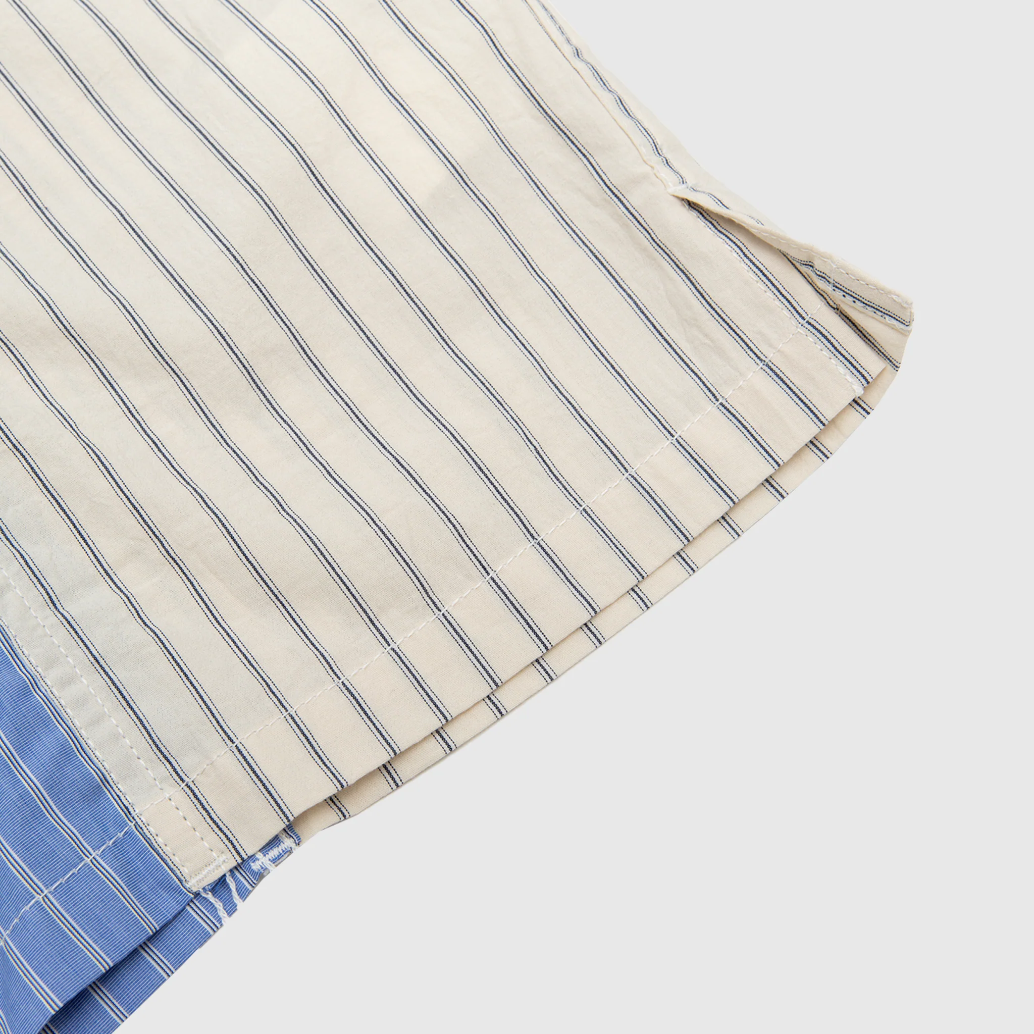 MEN'S COTTON OXFORD/LINEN STRIPED S/S SHIRT - Image 7