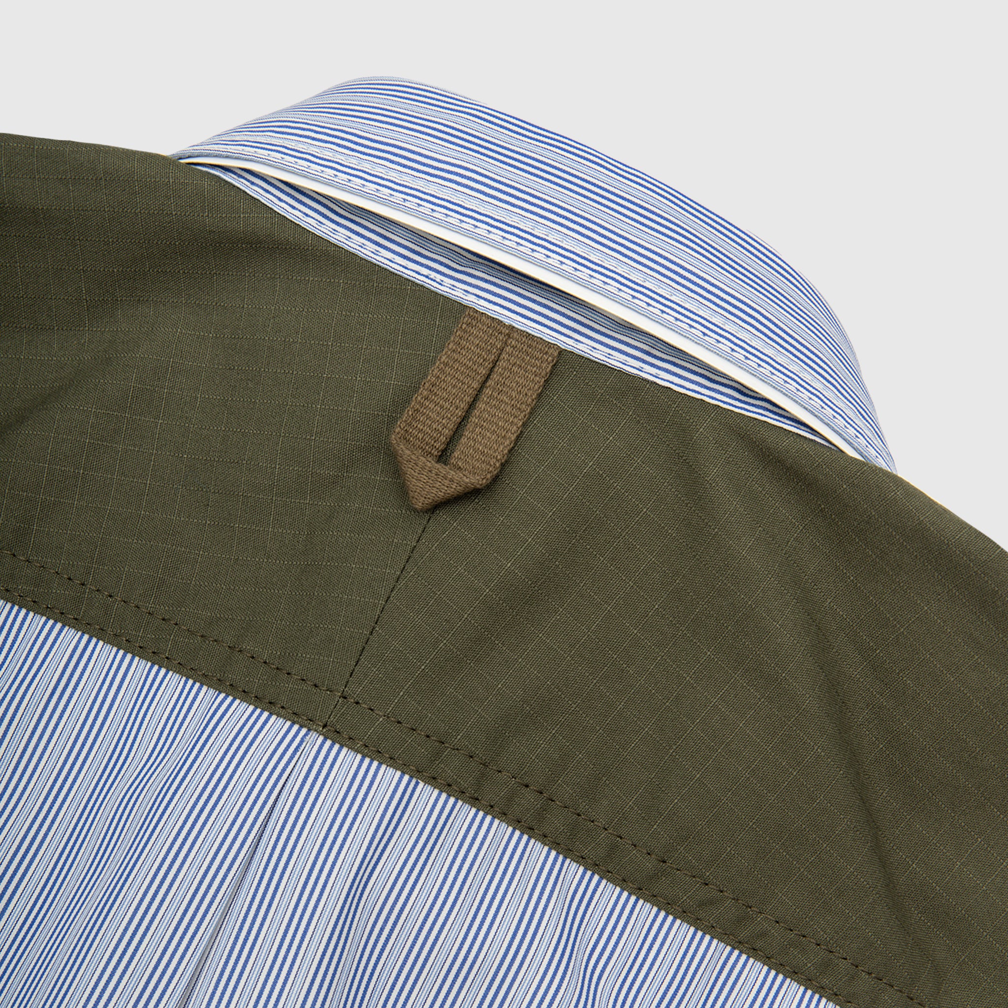 COTTON STRIPED PANELLED SHIRT - Image 3