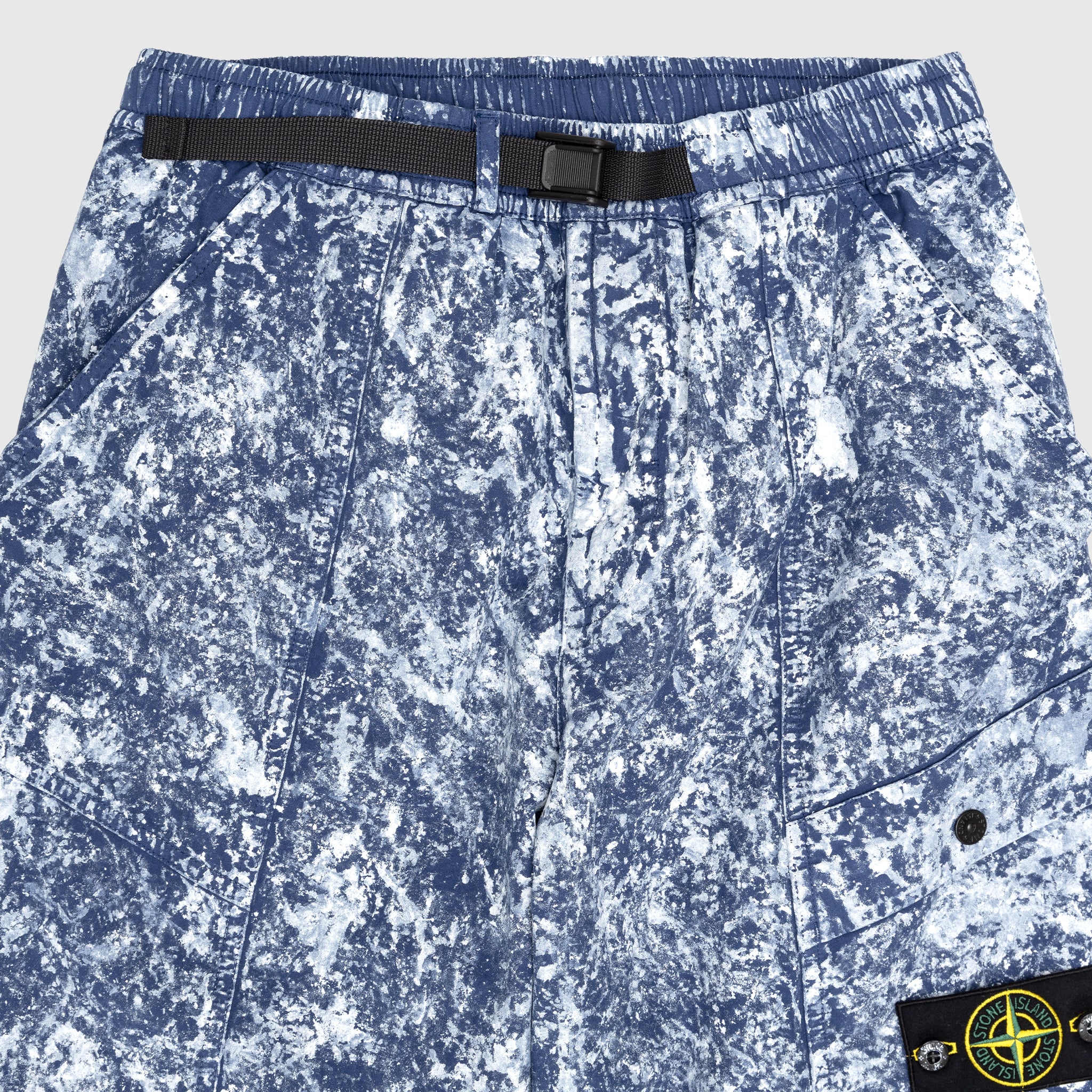 WHITE PIGMENT ON TELA 'PARACADUTE' STRETCH-TC PANTS - Image 2