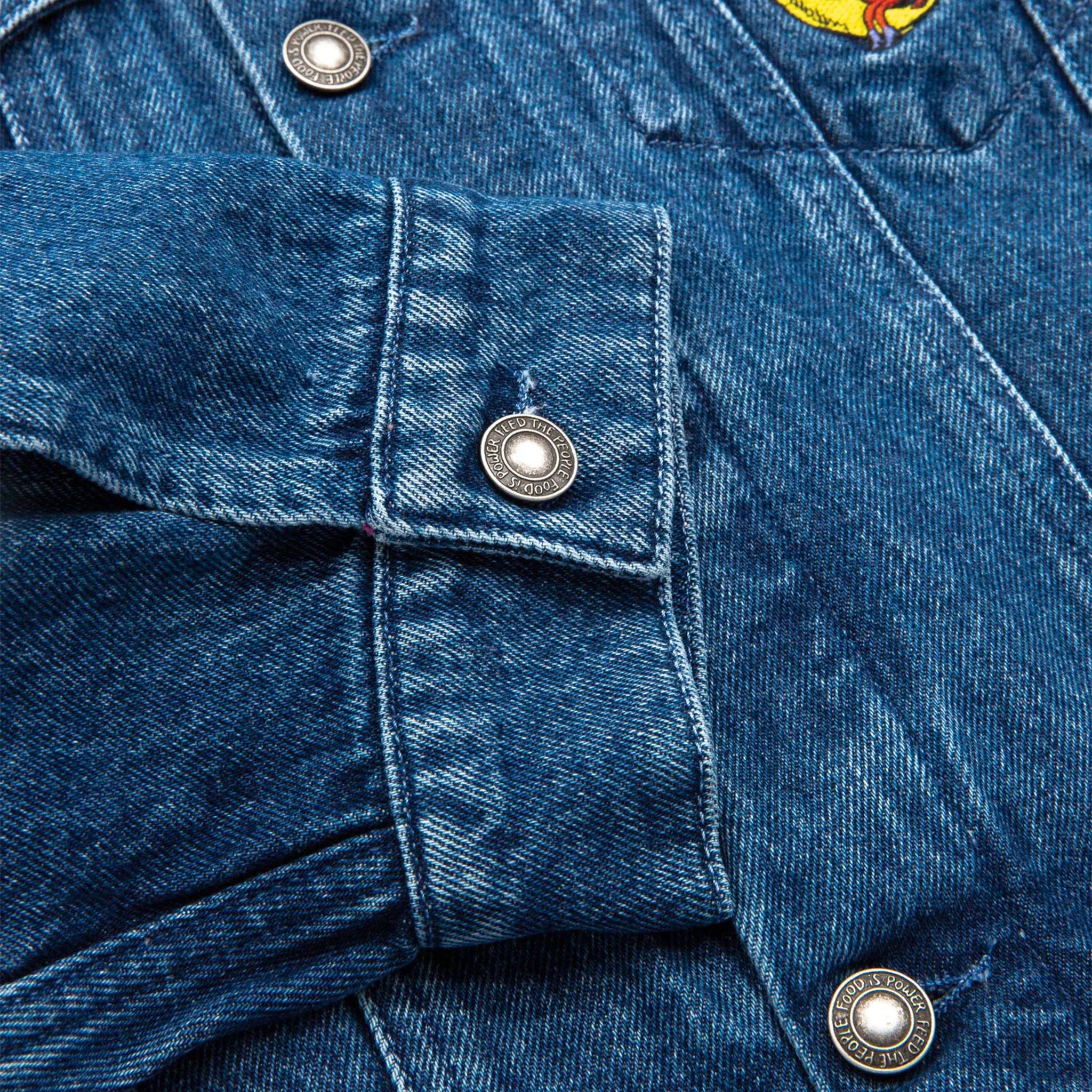 PERENNIAL LOGO DENIM WOVEN TRUCKER JACKET - Image 3