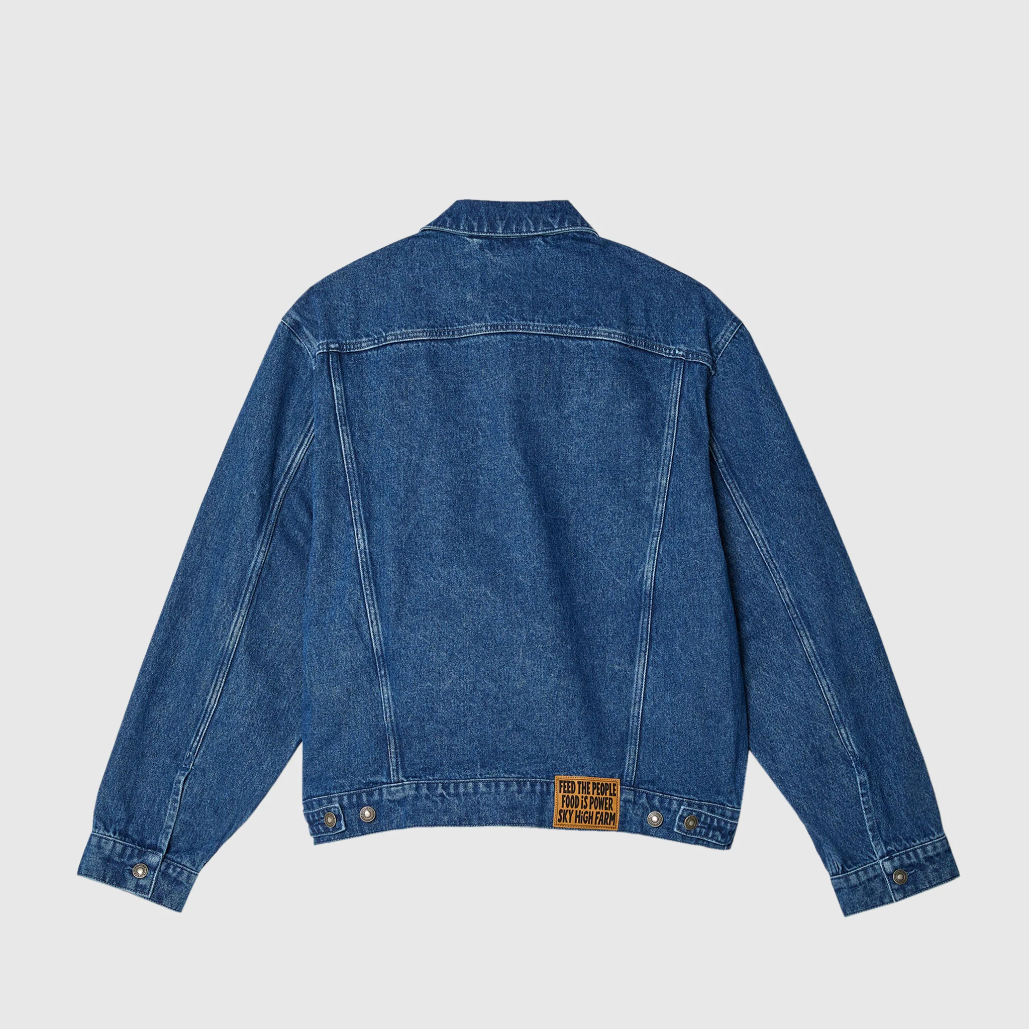 PERENNIAL LOGO DENIM WOVEN TRUCKER JACKET - Image 5