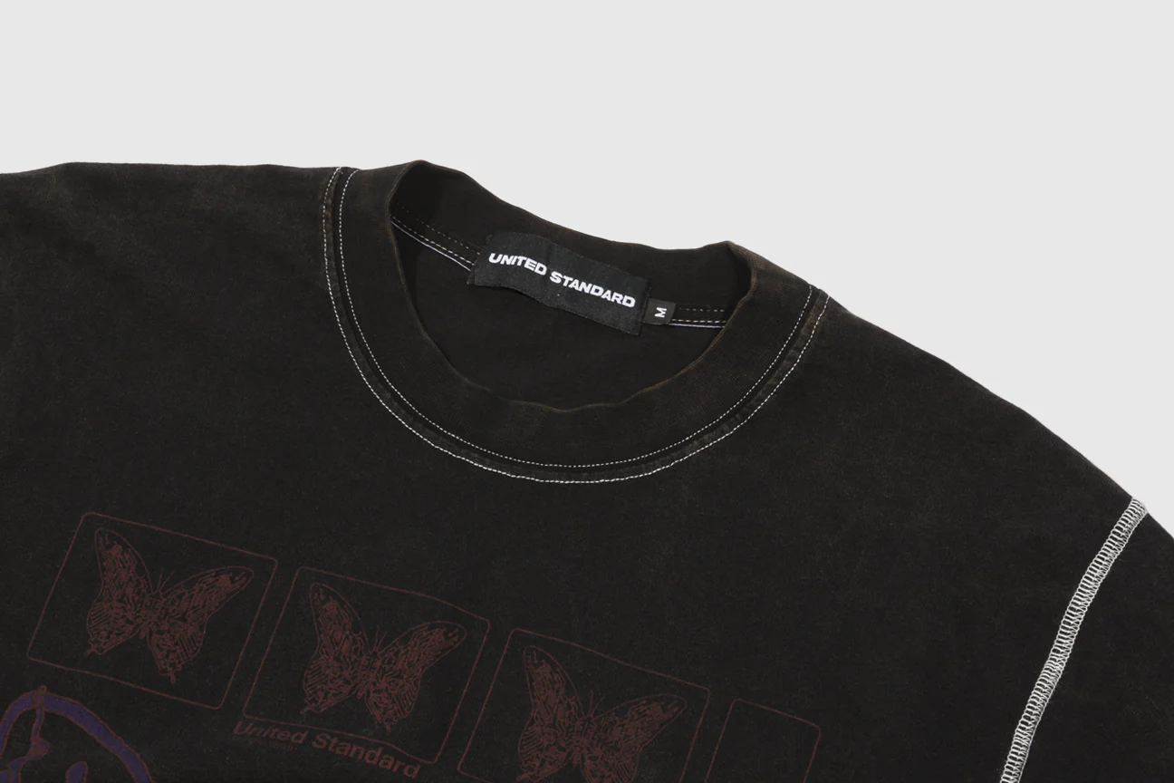 UNITED STANDARD BUTTERFLY ACID S/S T-SHIRT - Image 2