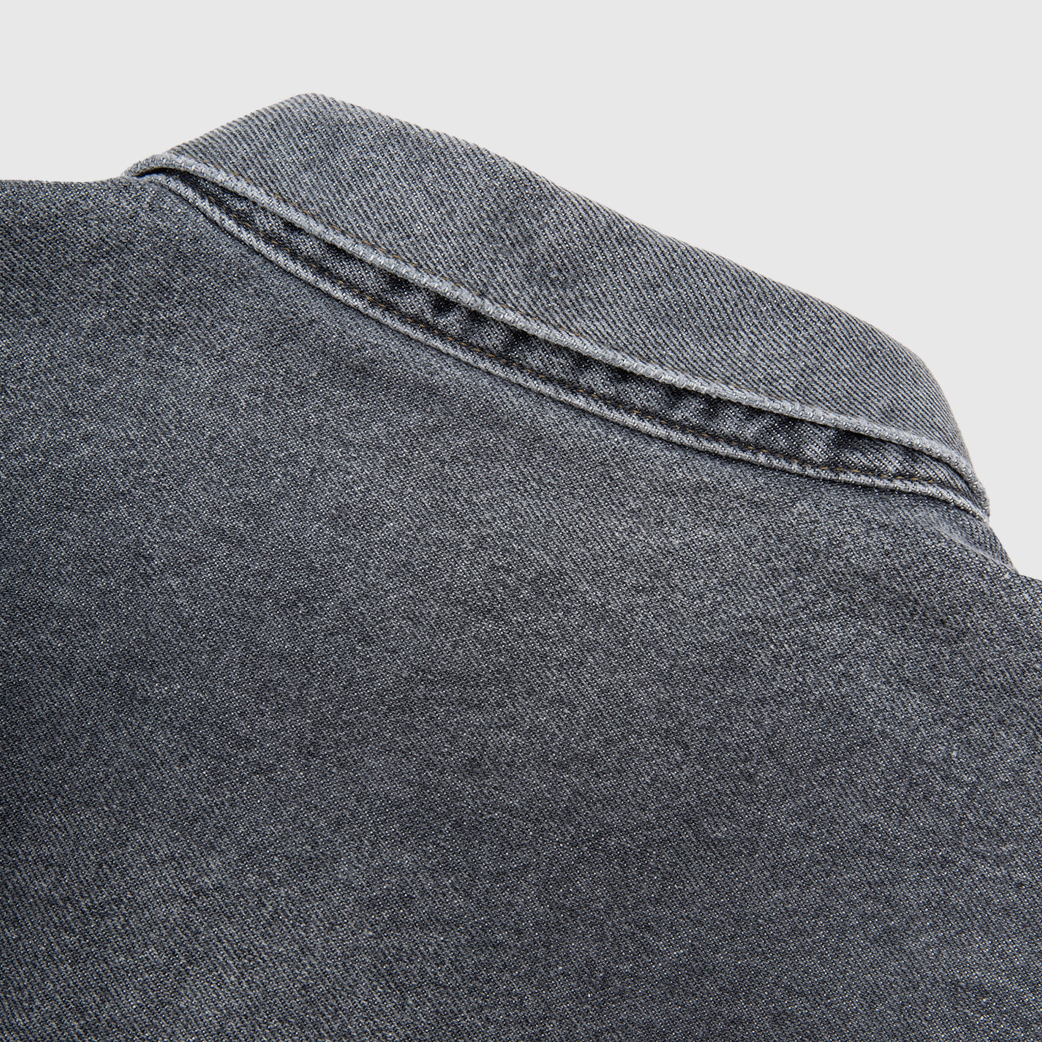 VINTAGE GRAY DENIM JACKET - Image 3
