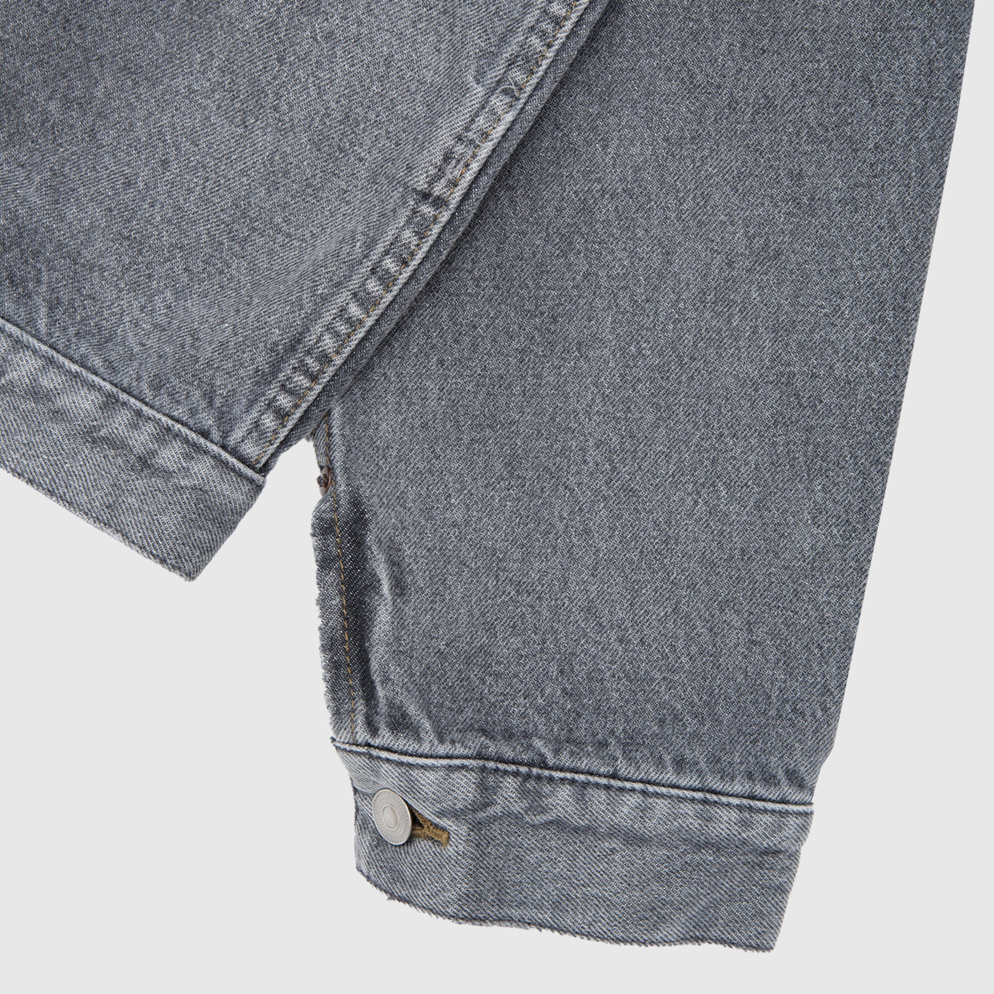 VINTAGE GRAY DENIM JACKET - Image 7