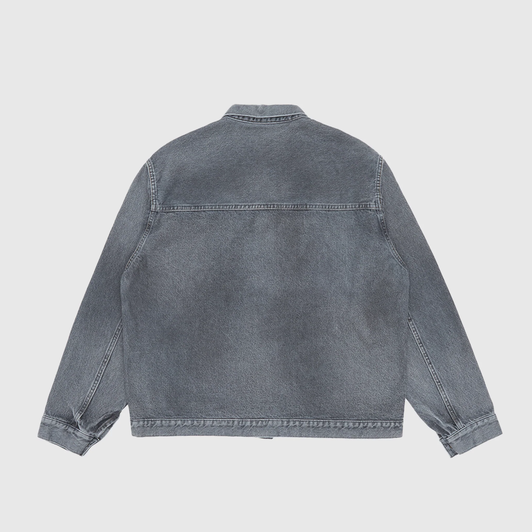 VINTAGE GRAY DENIM JACKET - Image 9