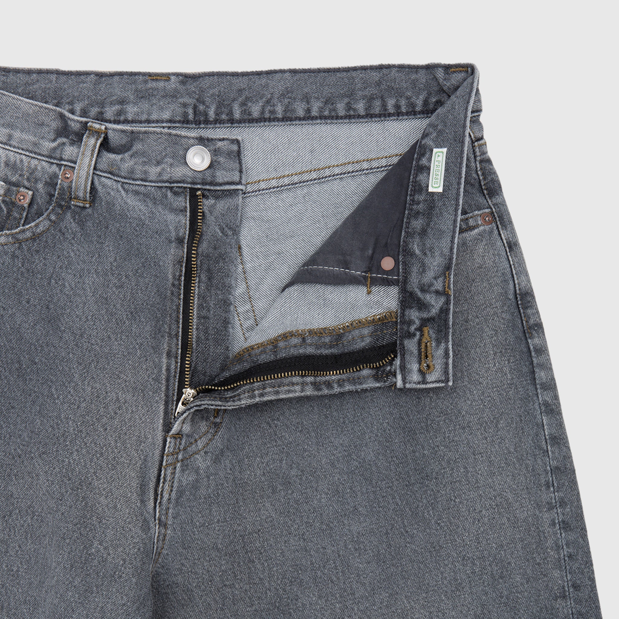 VINTAGE GRAY DENIM PANTS - Image 3